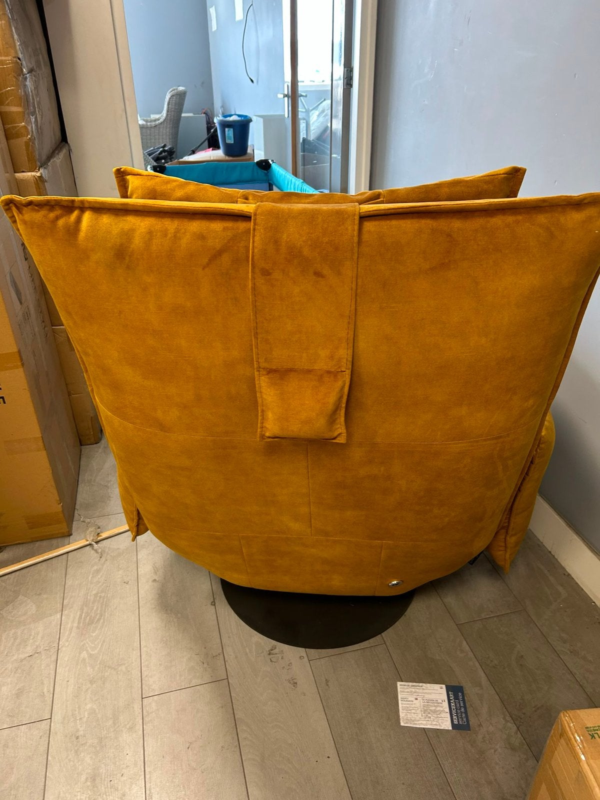 Elektrische stoel velvet, Ophalen, Zo goed als nieuw, 75 tot 100 cm