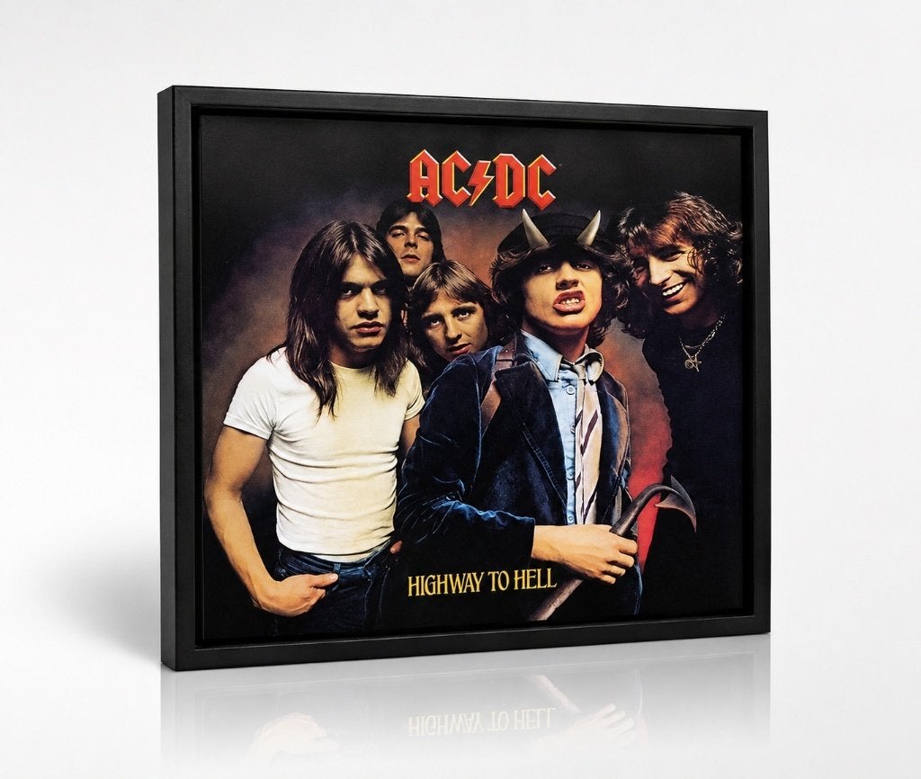 Partij AC/DC Highway to Hell – Premium Framed Art Print, NHP International, Nieuw, Ophalen of Verzenden, Info@nhp-international.com