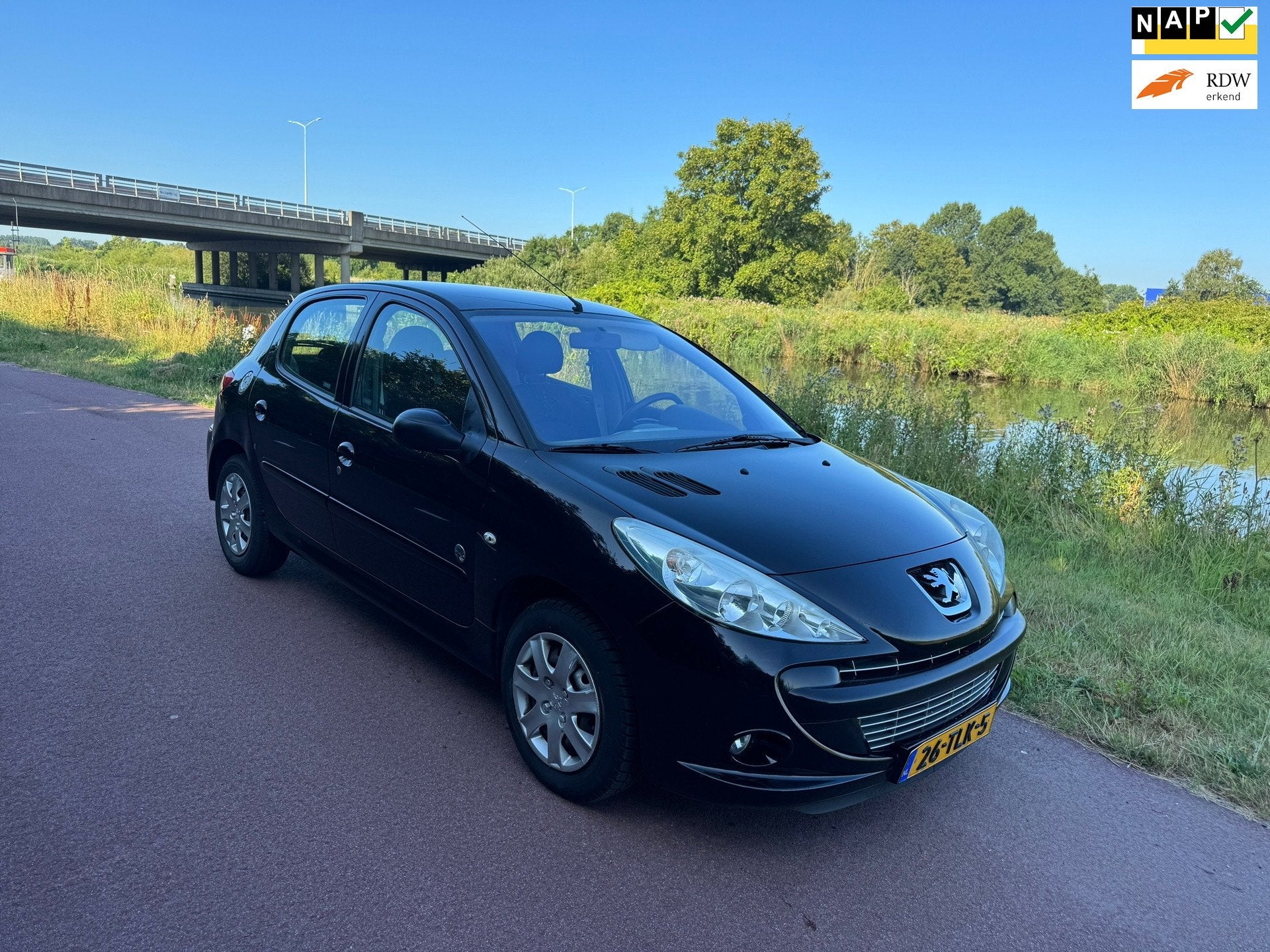 Peugeot 206 + 1.4 Urban Move |Dis=V.V|NW APK|Luxe|, Auto's, Peugeot, Stof, 4 cilinders, Zwart, Origineel Nederlands
