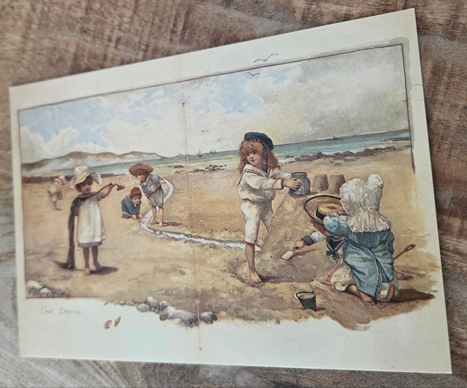 Kinderen spelen op het strand, Verzenden, Ongelopen, Kinderen