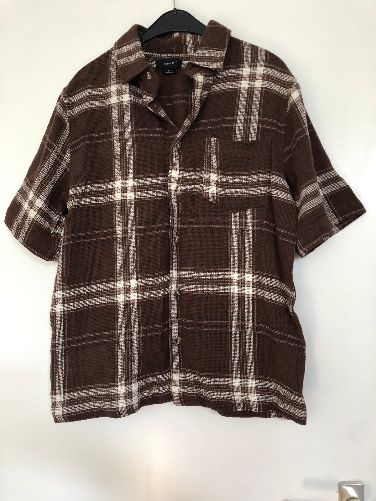 Cotton on nieuwe warme overhemd maat S Kerst Tip!, Kleding | Heren, Ophalen of Verzenden, Nieuw, Bruin, Halswijdte 38 (S) of kleiner