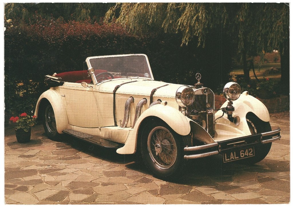 805512	Auto Mercedes SSK 1932	 	Gelopen met postzegel, Ophalen of Verzenden, 1980 tot heden, Gelopen, Voertuig