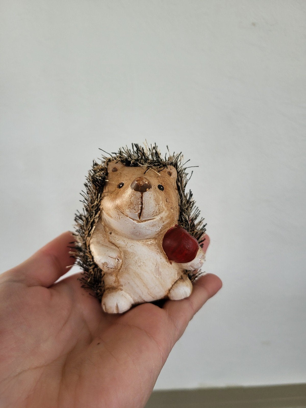 Leuke decoratieve egel., Ophalen of Verzenden, Bruin, Steen/keramiek, Landelijk