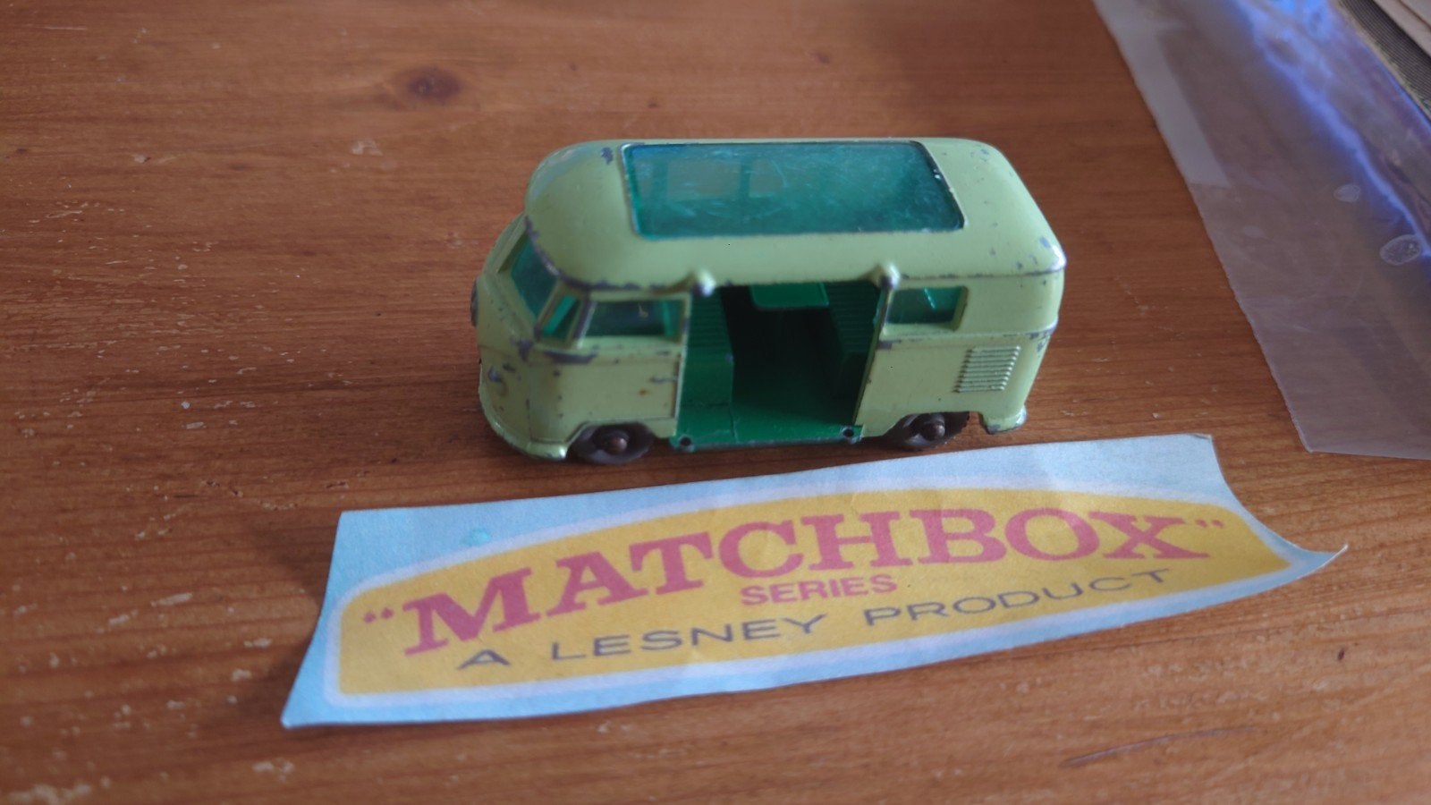 Lesney Regular Serie nr.34 VW Caravette met grijze wielen, Ophalen of Verzenden