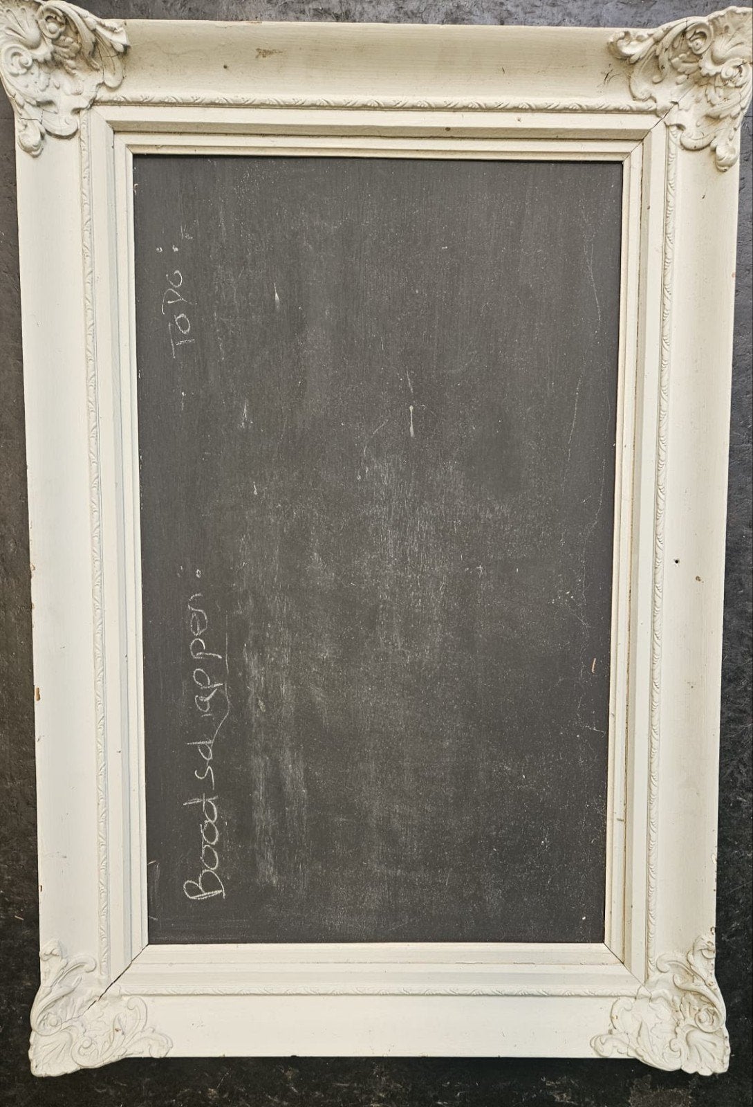Brocante lijst met krijtbord, Antiek en Kunst, Ophalen
