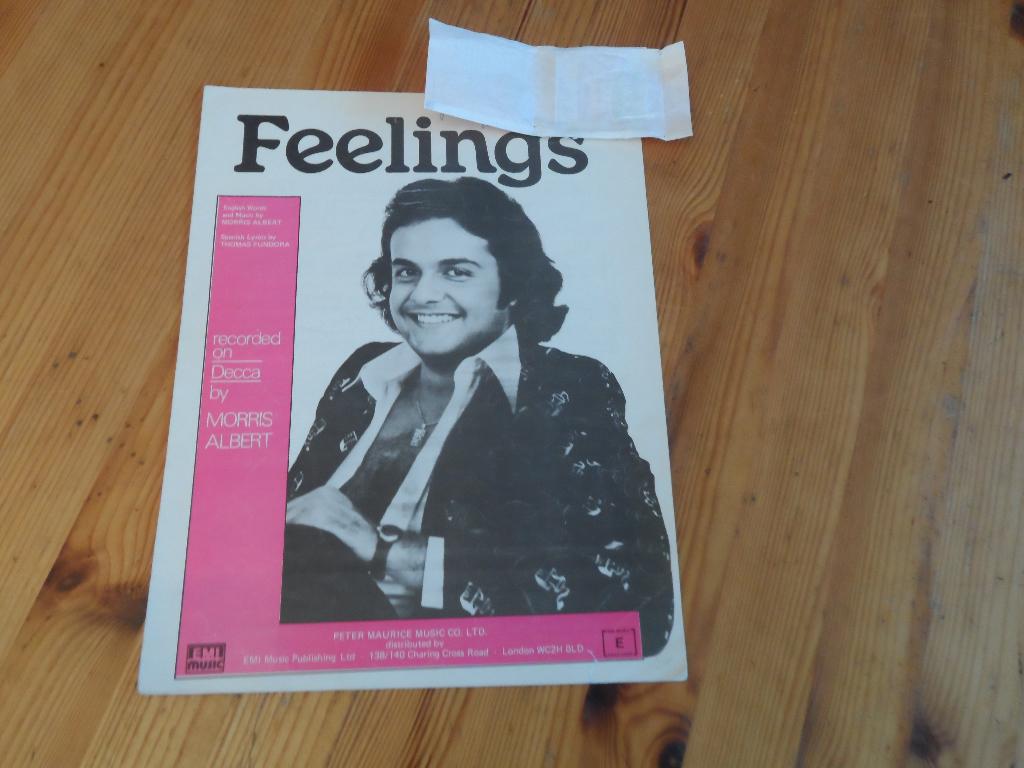 Feelings - morris albert e dime, Muziek en Instrumenten, Bladmuziek, Gebruikt, Gitaar, Ophalen of Verzenden, Artiest of Componist