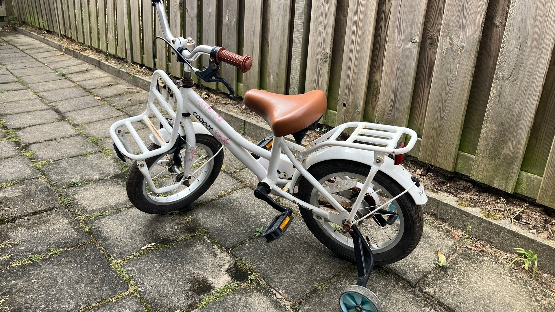 Popal Cooper Kinderfiets, Ophalen, Terugtraprem, Zijwieltjes, Gebruikt