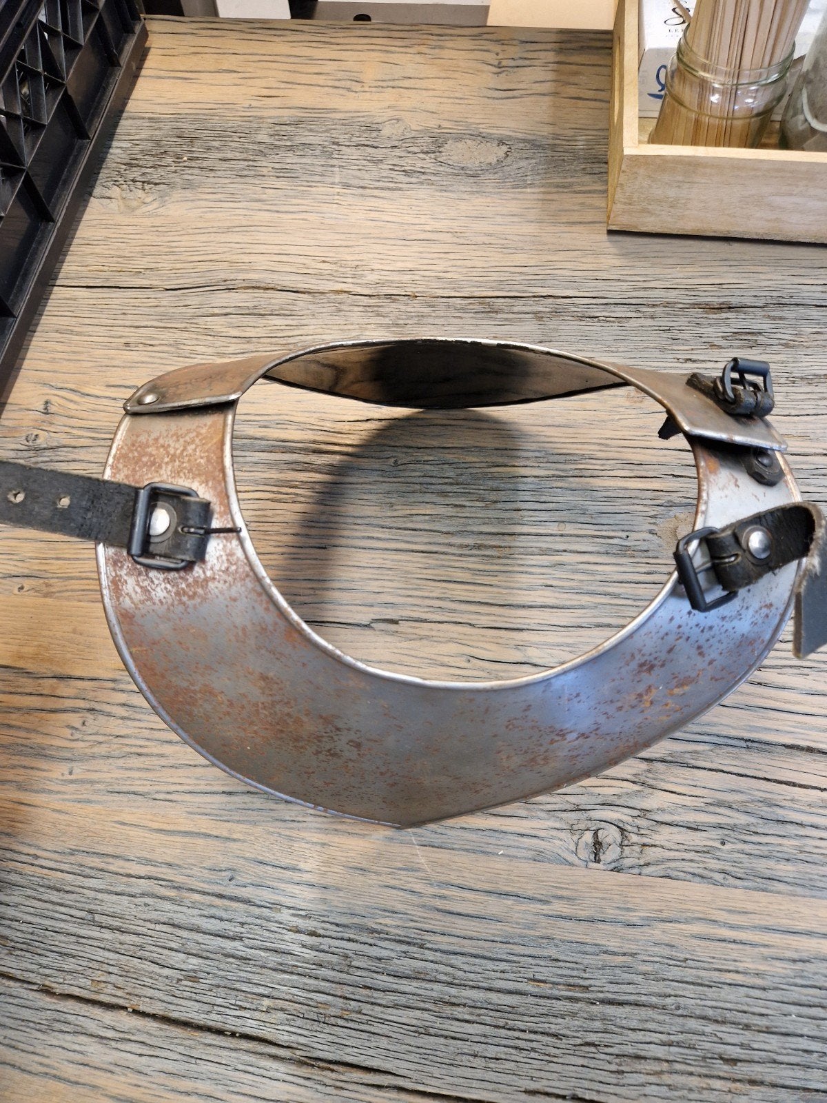 Antieke Gorget - Decoratief Harnas Halsstuk, Ophalen of Verzenden