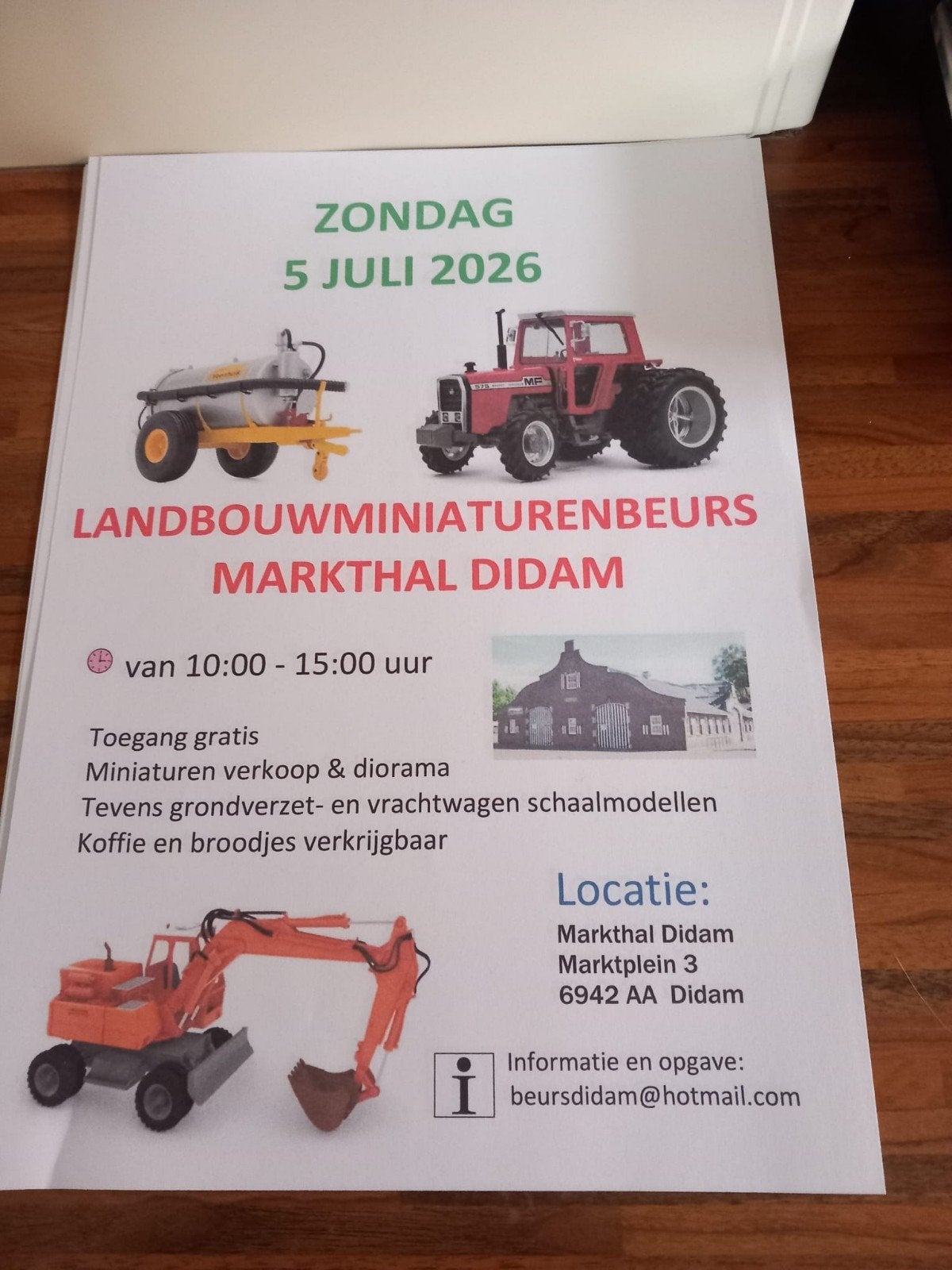 Landbouw Miniaturen Beurs Didam - Tractoren, Vrachtwagens, K, Ophalen, Markthal Didam, Overige typen, Markthal Didam