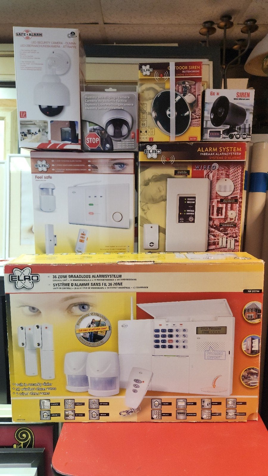Diverse Elro Alarm Systemen & Beveiligingscamera's, Doe-het-zelf en Verbouw, Alarmsystemen, Ophalen of Verzenden, Compleet systeem