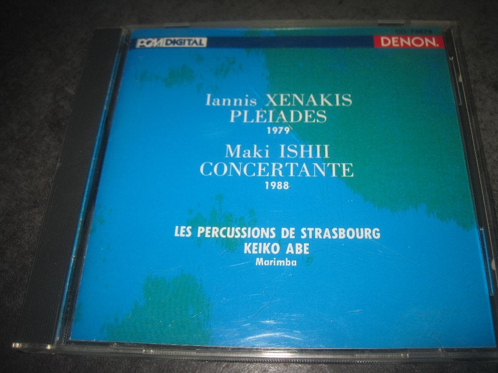 Xenakis Pleiades Maki Ishii Concertante Perc. Strassbourg, Ophalen of Verzenden, Classicisme, Zo goed als nieuw, Kamermuziek