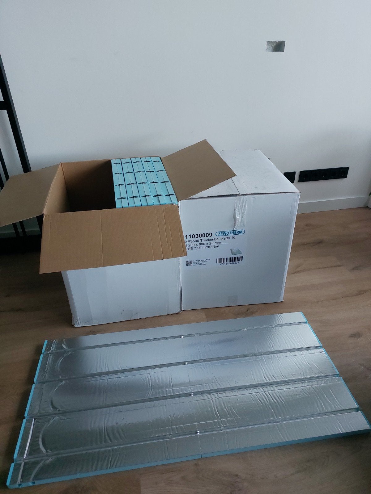 Vloerverwarming set - ZEWOTHERM XPS500, platen, buizen, Minder dan 30 cm, Overige typen, Nieuw, Minder dan 60 cm