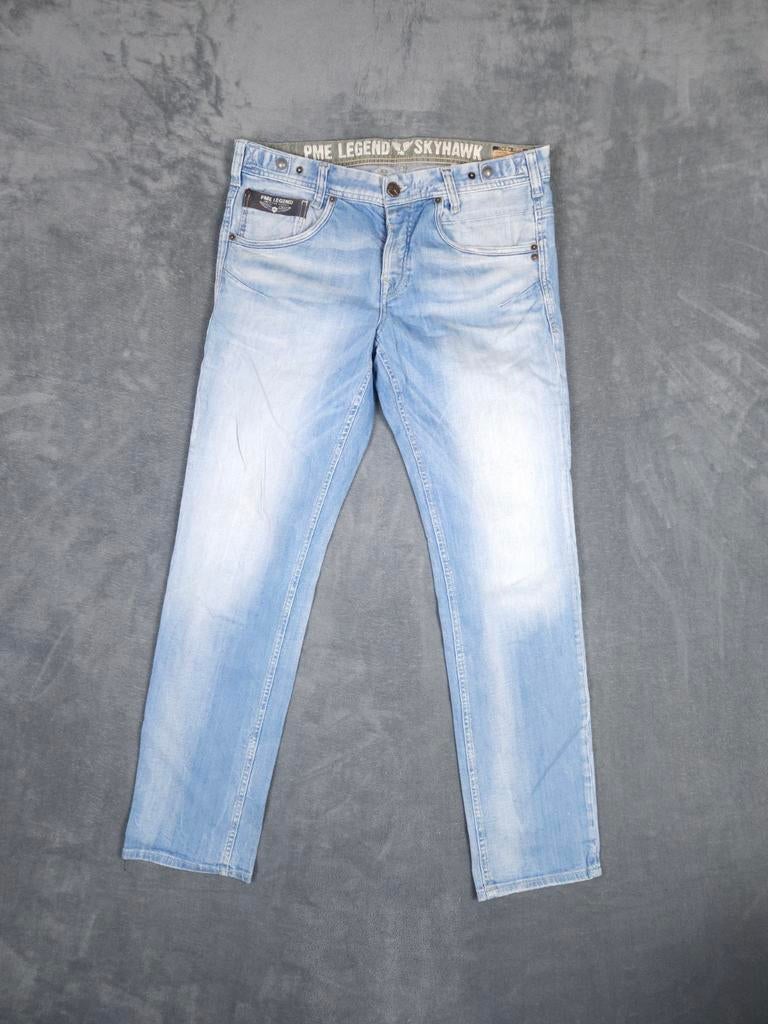 Pme Legend Broek Skyhawk W35 L32 Slim Fit Lichtblauw jeans., Blauw, ., Ophalen of Verzenden, Zo goed als nieuw
