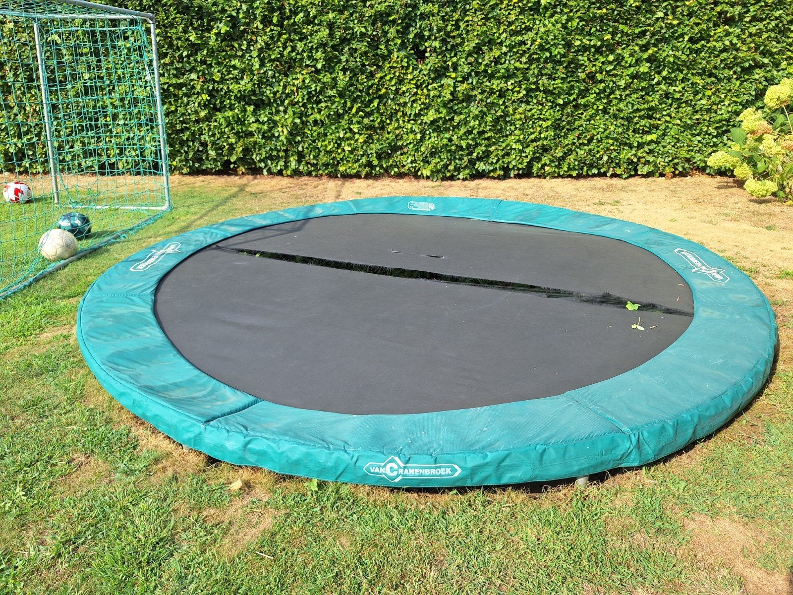 Inbouw trampoline 365cm (springmat defect), Kinderen en Baby's, Speelgoed | Buiten | Trampolines, Ophalen, Gebruikt