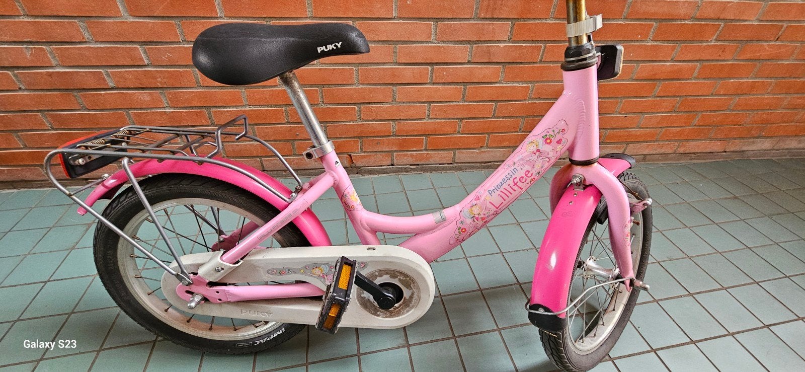 Puky meisjesfiets roze prinses Lillifee 16 inch, Fietsen en Brommers, Fietsen | Meisjes, Ophalen, Terugtraprem, Gebruikt, Puky