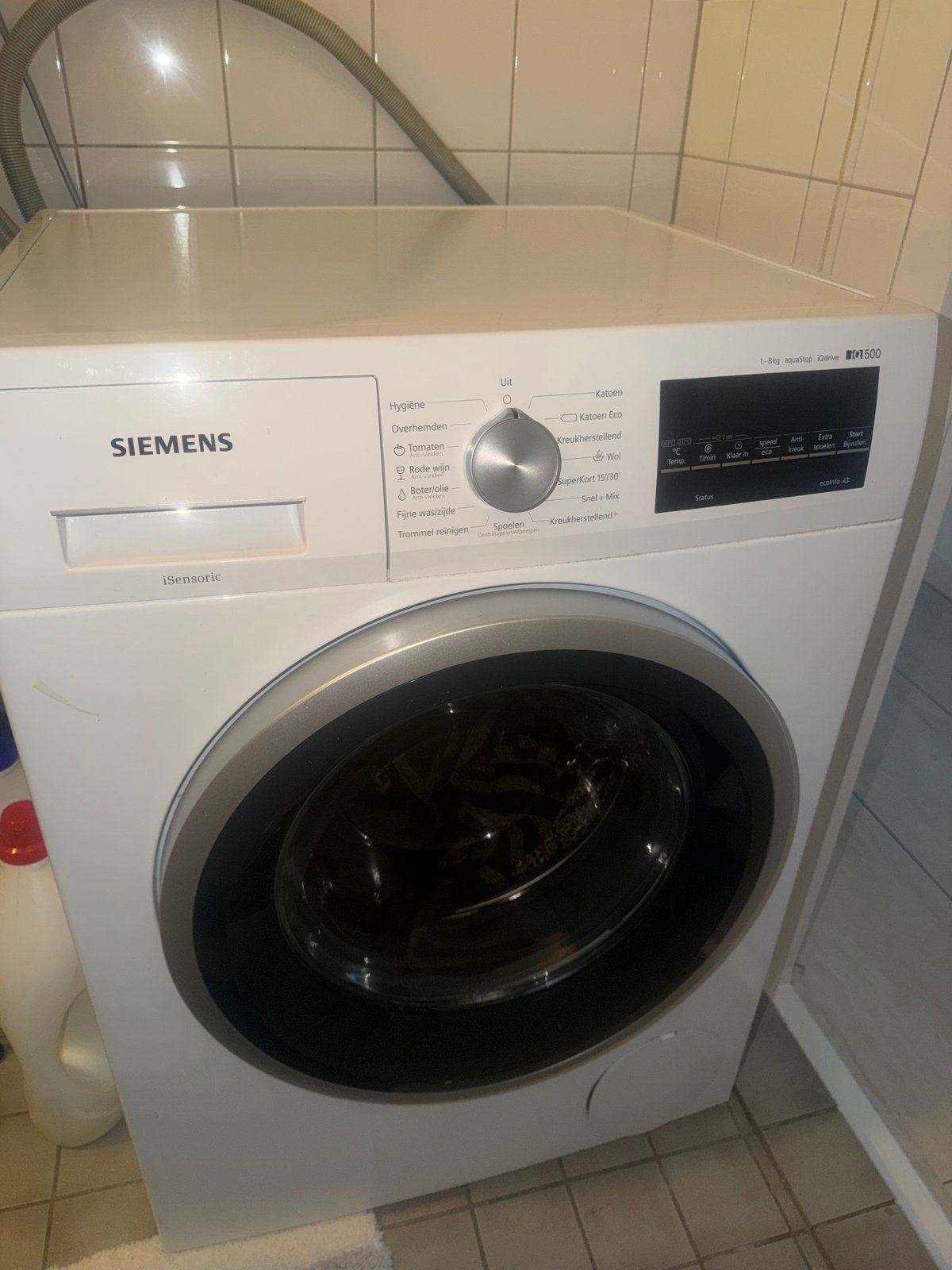 Siemens iSensoric wasmachine - WM14N120NL, Witgoed en Apparatuur, Wasmachines, Gebruikt, Ophalen of Verzenden, 85 tot 90 cm, 1200 tot 1600 toeren