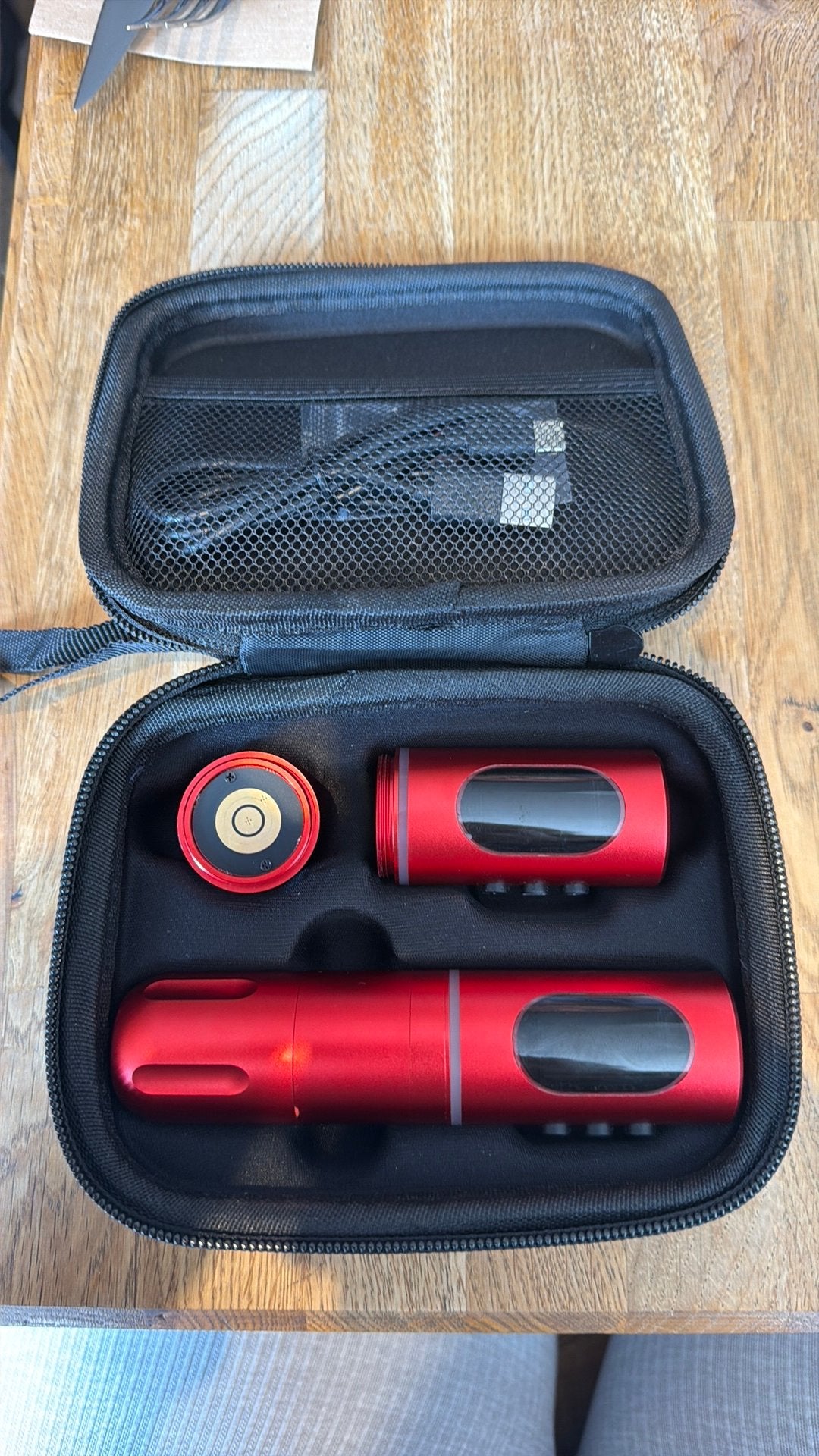 Nu ophalen voor mooie prijs: Tattoo Pen – 2 accu’s + koffer, Ophalen of Verzenden, Nieuw