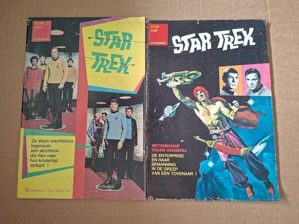 Star Trek comic nummer 3 en 4 - 1974, Boeken, Strips | Comics, Gelezen, Meerdere comics, Europa, Ophalen of Verzenden