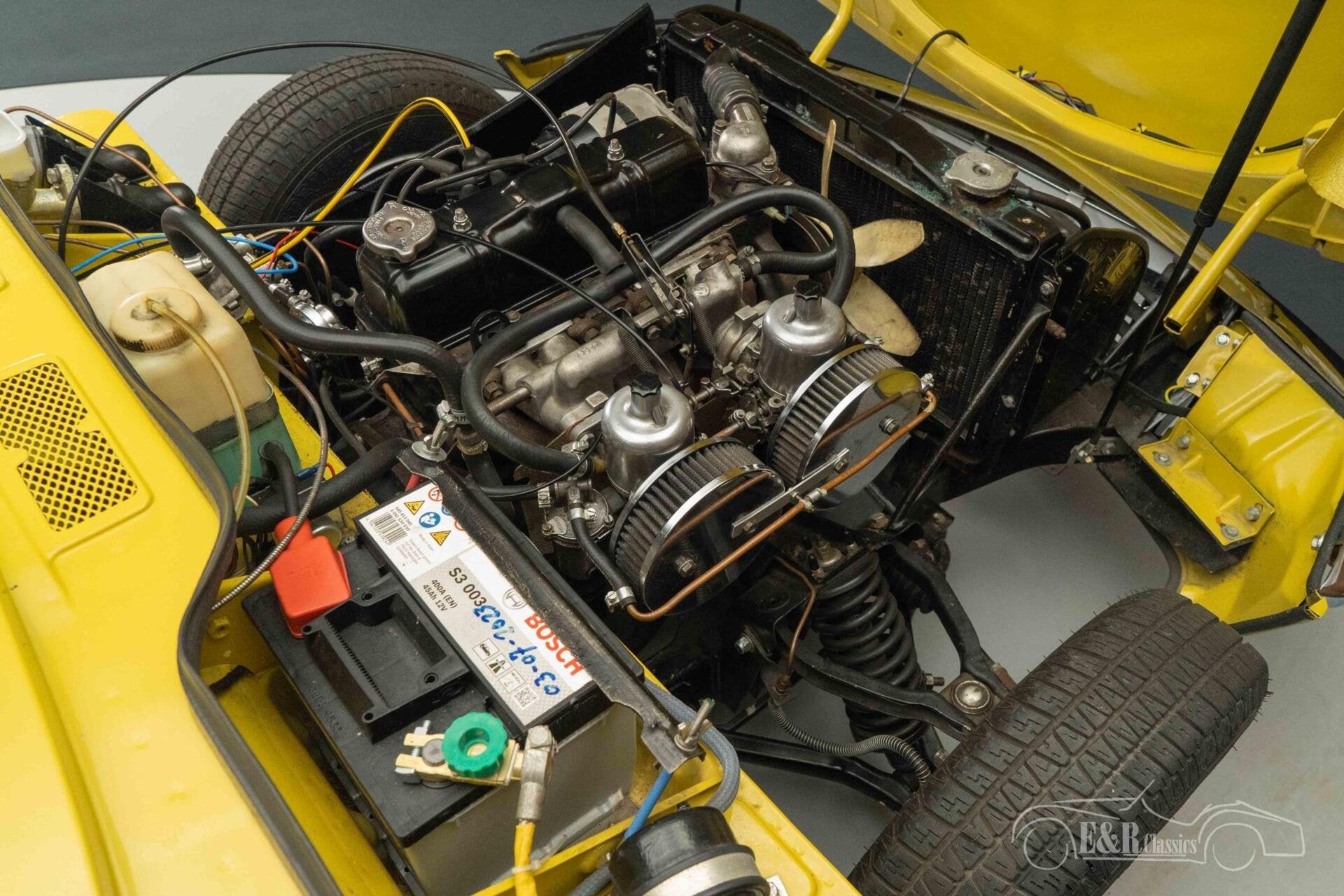 Triumph Spitfire 1500 | Uitvoerig gerestaureerd | 1975, Auto's, Achterwielaandrijving, Zwart, Cabriolet, Triumph