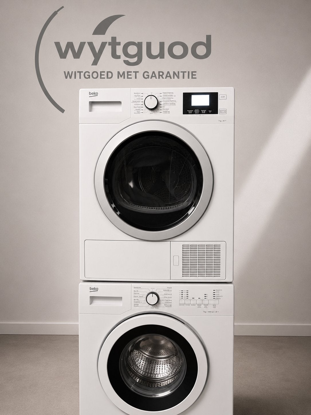 Beko Wasmachine en Droger Set - Witgoed met Garantie, Witgoed en Apparatuur, 6 tot 8 kg, Ophalen, Gebruikt, 85 tot 90 cm