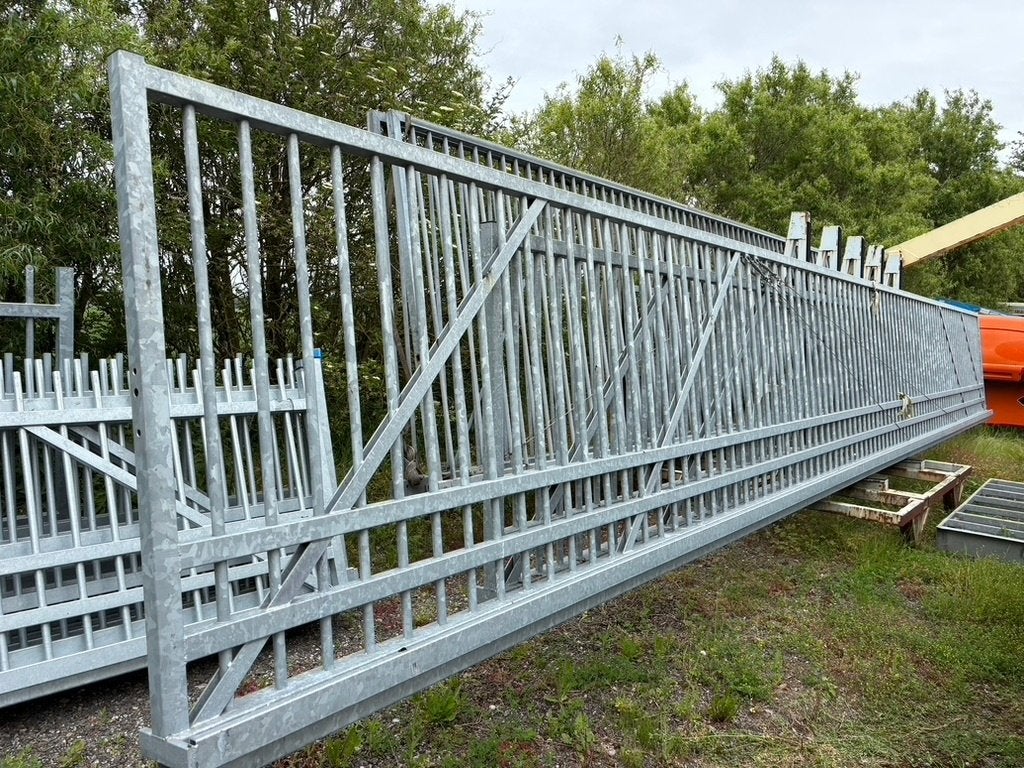 Schuifpoort Nieuw 13.5 mtr x 180 cm, Ophalen, Staal, Schuifpoort, Nieuw