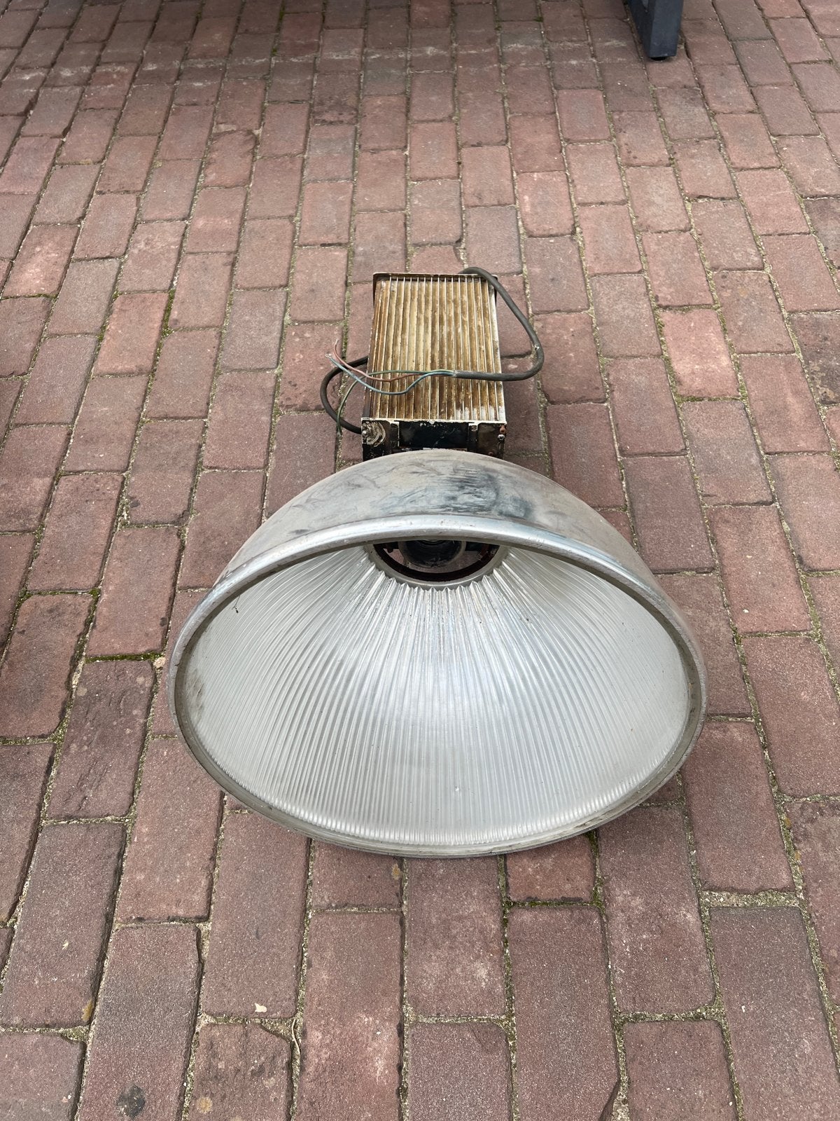 Unieke Industriële hanglamp - Vintage Fabriekslamp, Huis en Inrichting, Metaal, Overige merken, Gebruikt, Industrieel