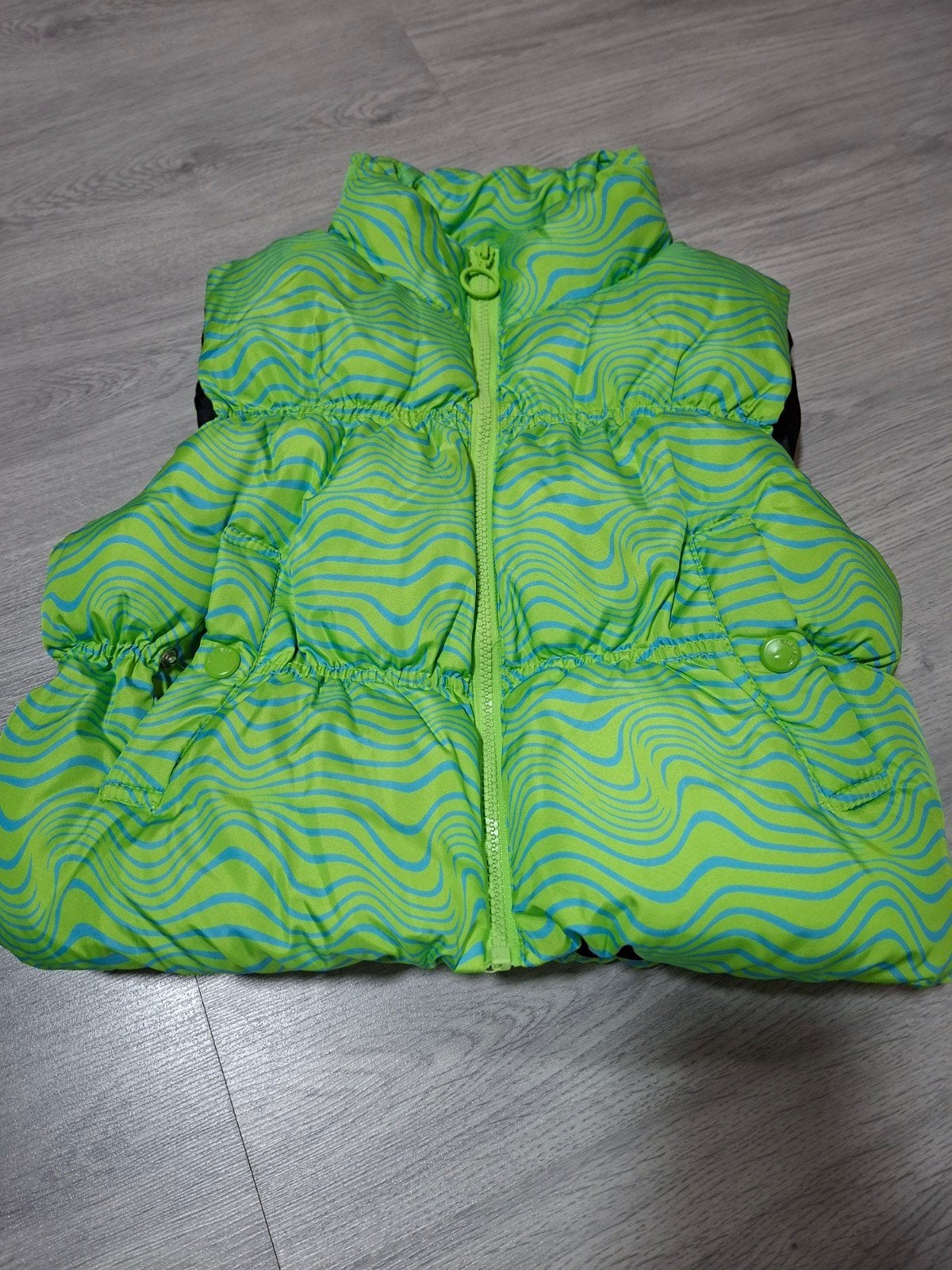 Felle neon groene bodywarmer New Yorker maat S, New Yorker, Ophalen of Verzenden, Zo goed als nieuw, Maat 36 (S)