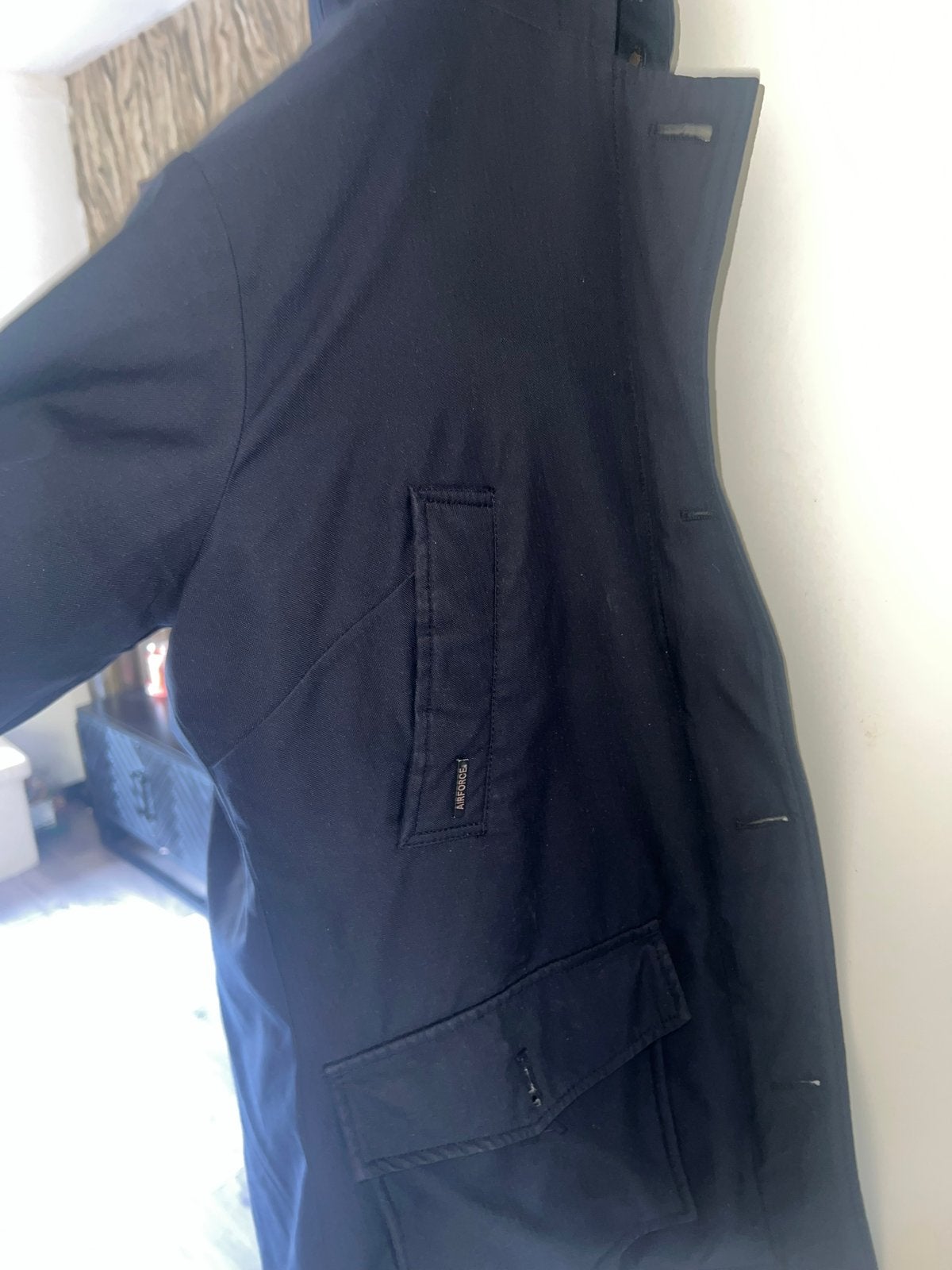 Airforce winterjas dames, Kleding | Heren, Ophalen, Zo goed als nieuw, Maat 52/54 (L), Blauw