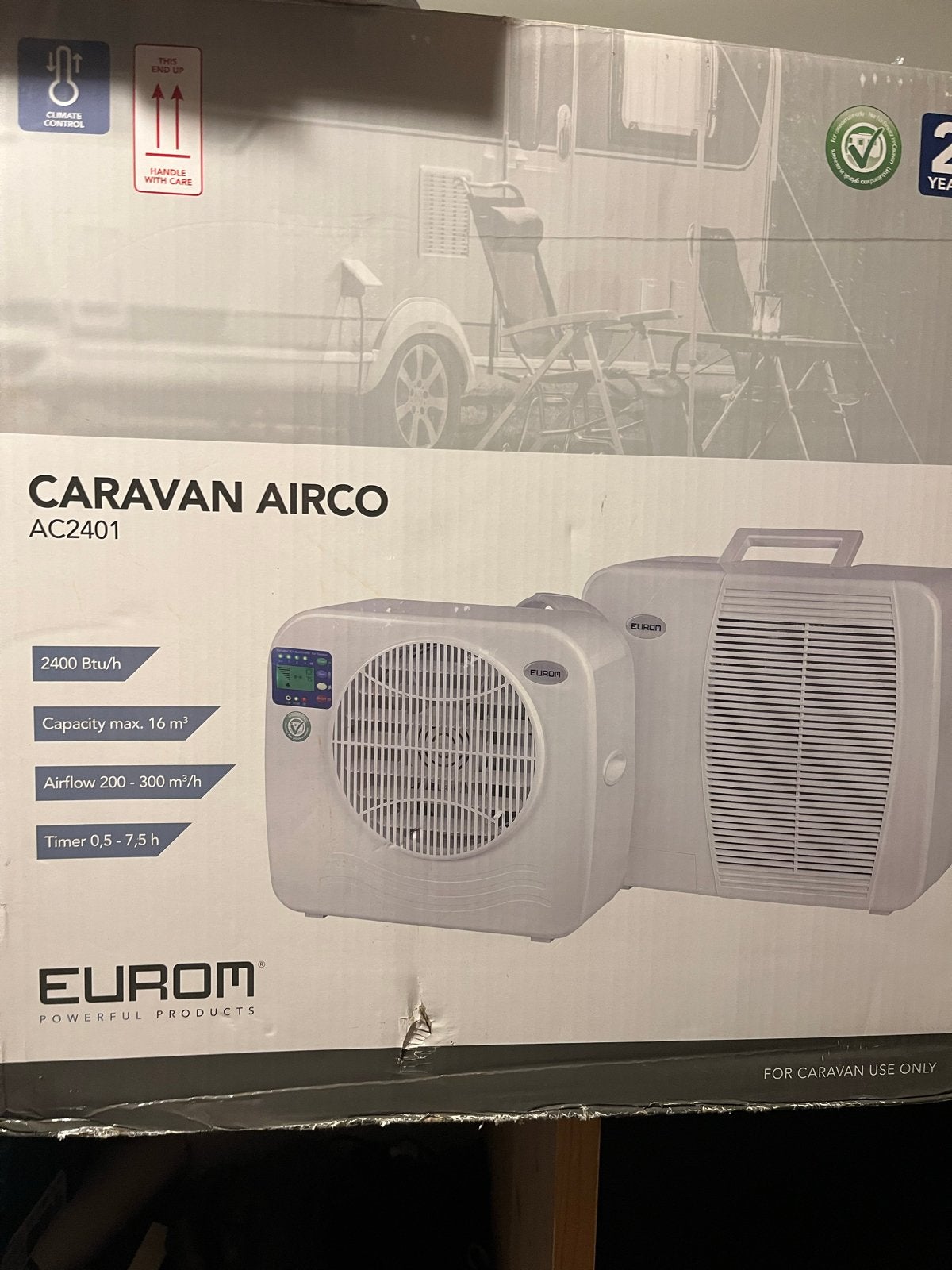 Eurom Caravan Airco AC2401 -, Ophalen, Nieuw