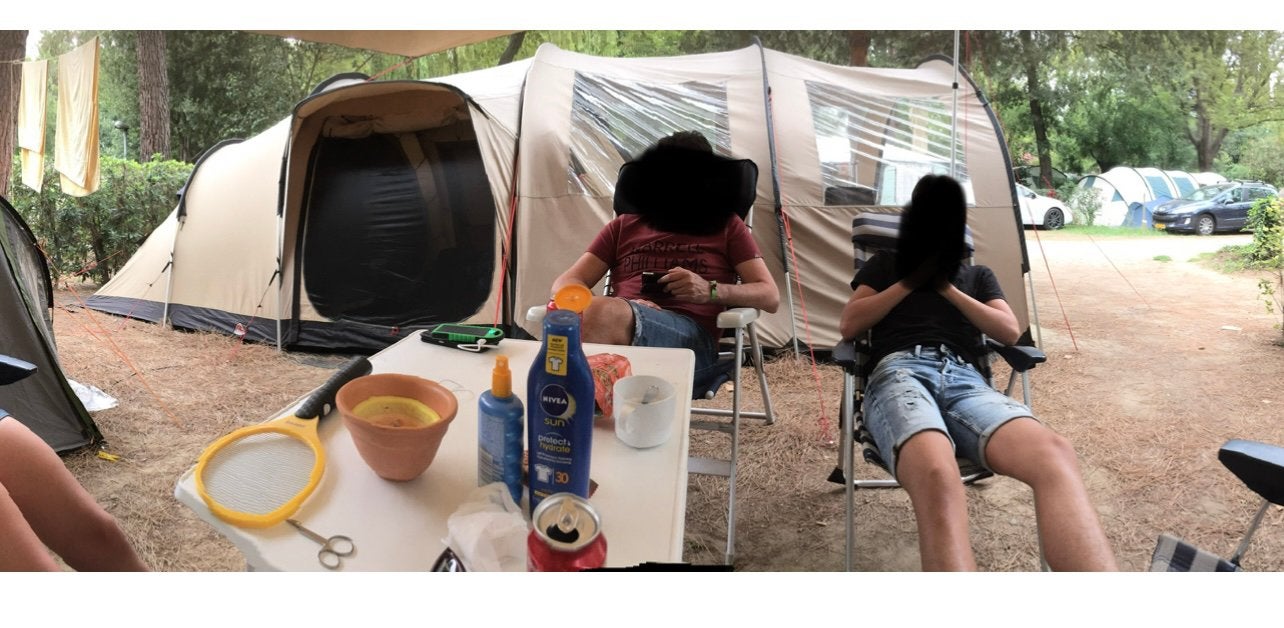 Robens tent 4p.+ voortenten + tarp - compleet voor avonturen, Ophalen, Gebruikt, Tot en met 4