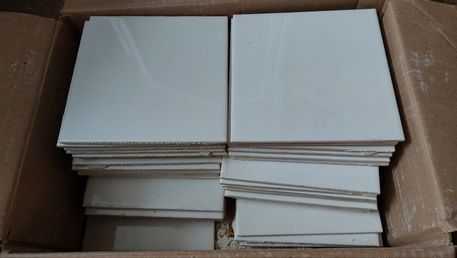 Doos witte vierkante tegels 15x15 cm, Doe-het-zelf en Verbouw, Tegels, Minder dan 20 cm, Minder dan 5 m², Wandtegels, Keramiek