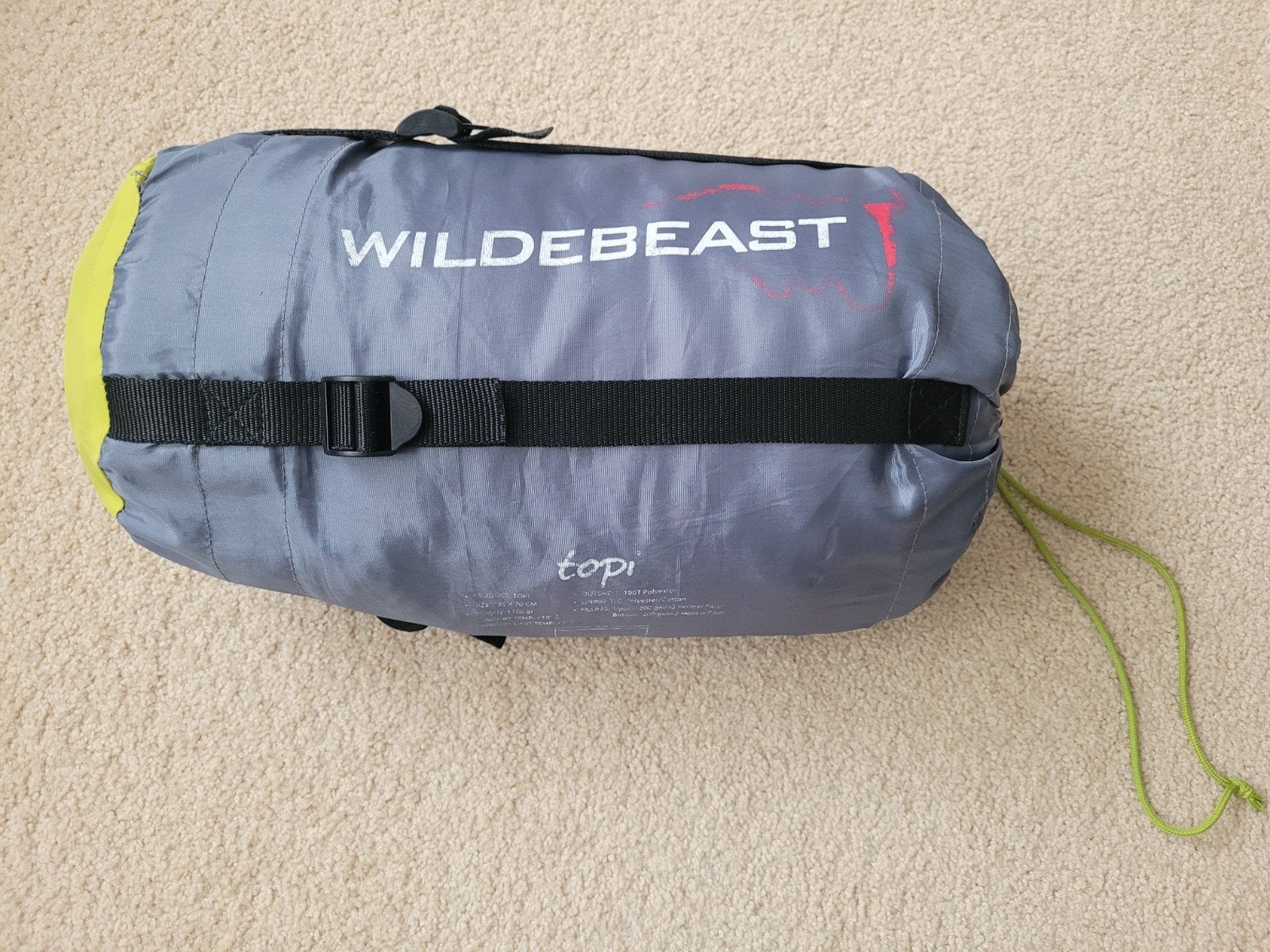 Wildebeast Topi slaapzak, Caravans en Kamperen, Slaapzakken, Gebruikt, Ophalen of Verzenden