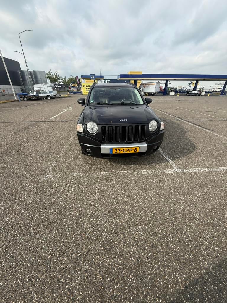 Jeep Compass 2.4 Limited 2008, Auto's, Jeep, 450 kg, 4 cilinders, Zwart, Handgeschakeld