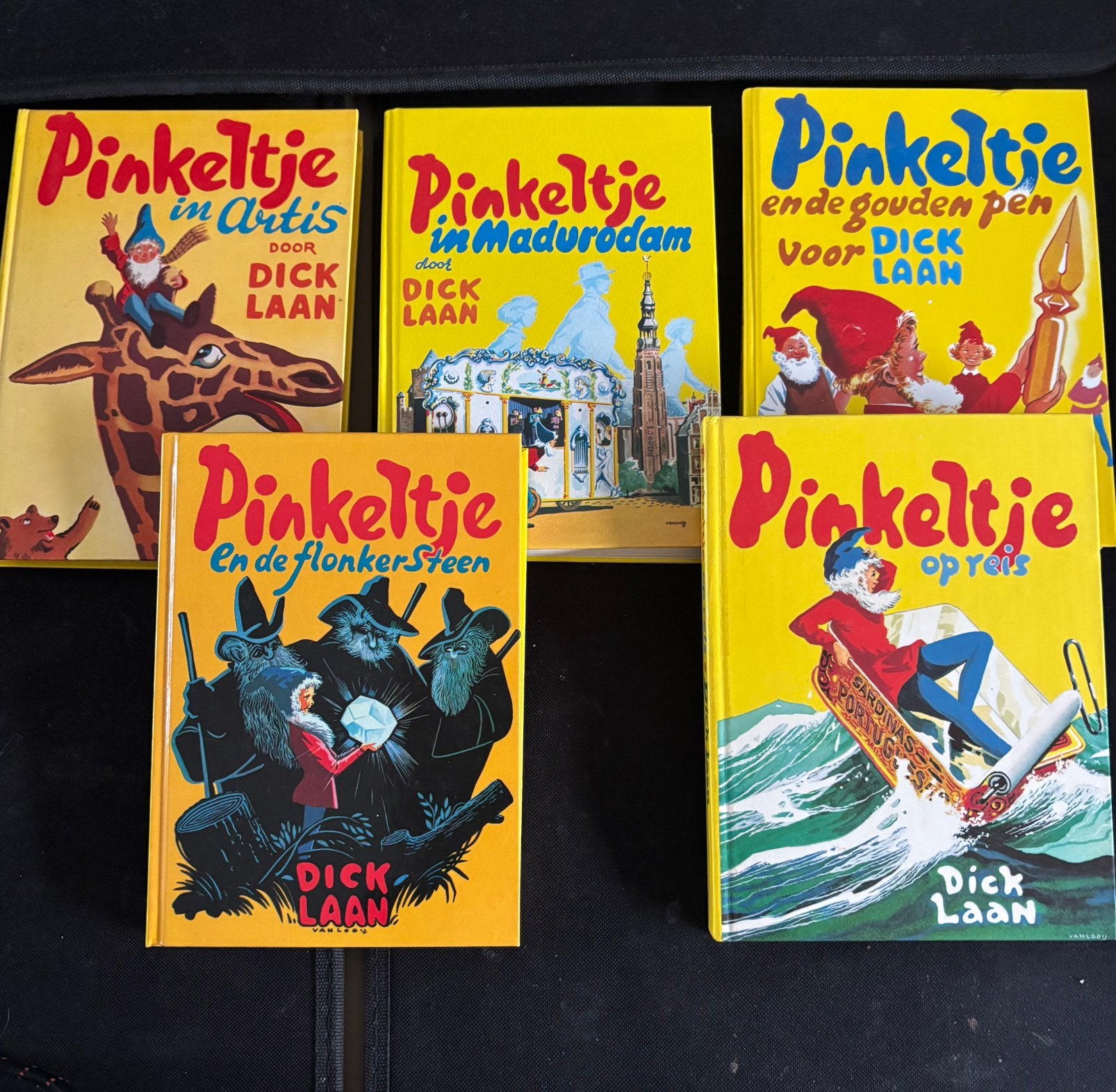 5 Pinkeltje boeken van Dick Laan - Vintage kinderboeken, Ophalen, Gelezen, Sprookjes