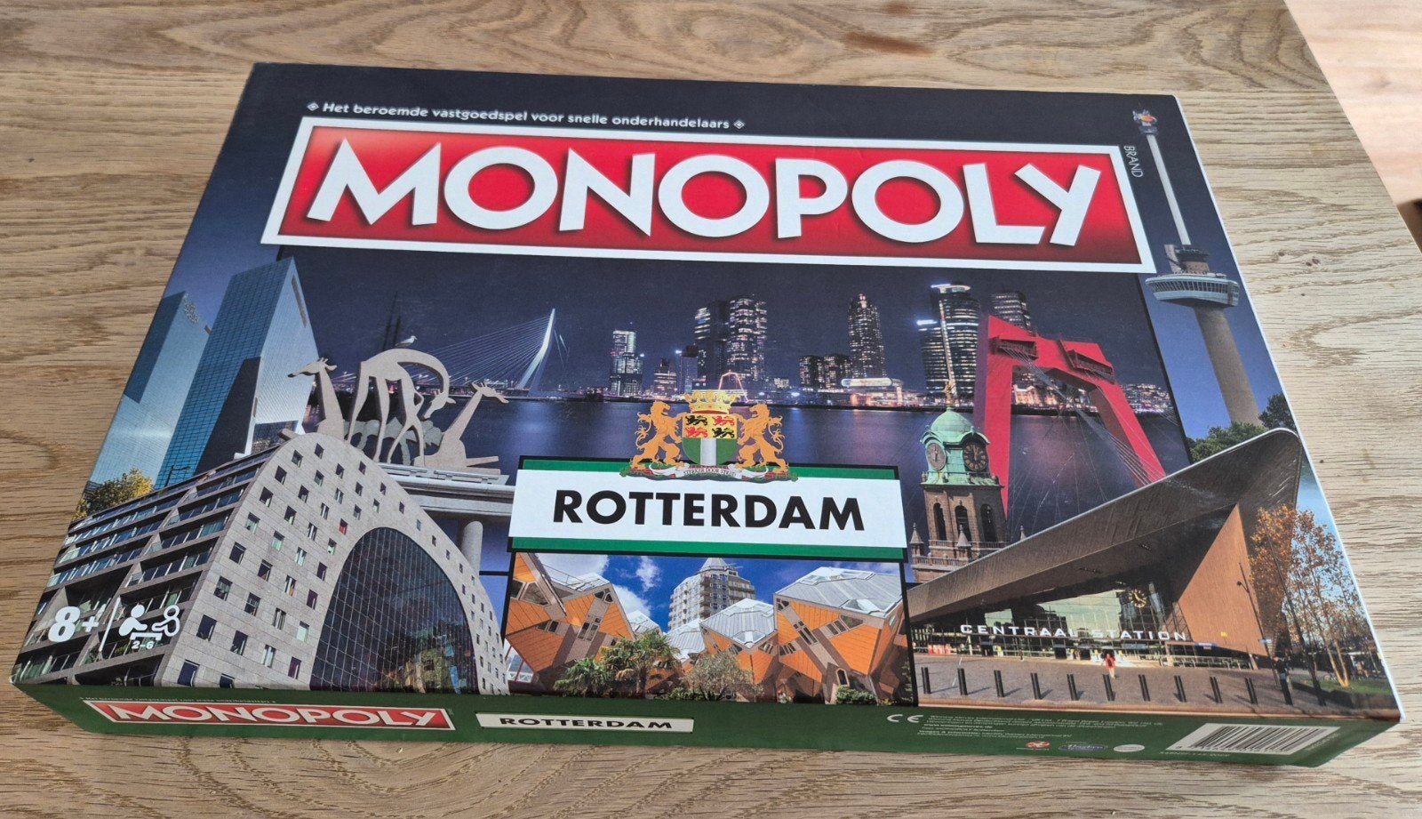 Monopoly Rotterdam Editie - Zo goed als nieuw, Hobby en Vrije tijd, Gezelschapsspellen | Bordspellen, Vijf spelers of meer, Ophalen of Verzenden