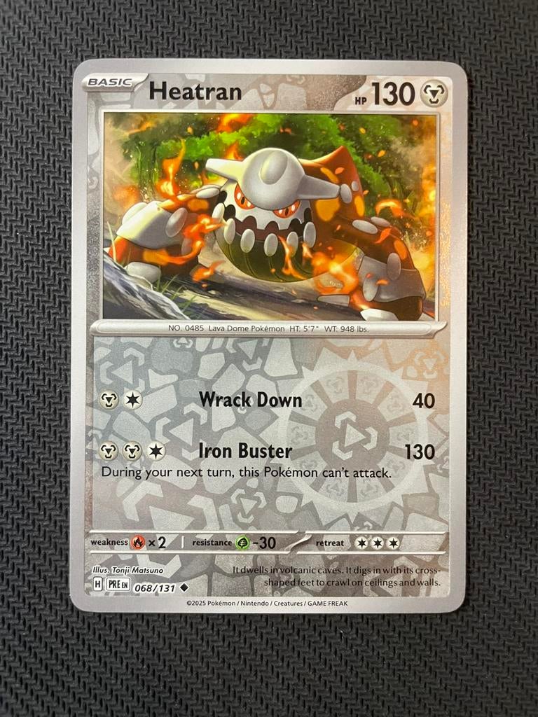 Heatran 068/131 Reverse Holo Prismatic Evolutions Packfresh, Ophalen of Verzenden, Zo goed als nieuw