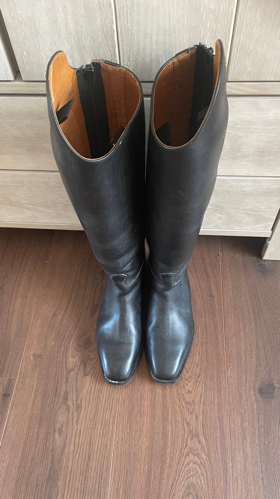 Petrie rijlaarzen leer zgan mt 40, Dieren en Toebehoren, Paardrijkleding, Ophalen of Verzenden, Zo goed als nieuw, Dressuur, Schoeisel