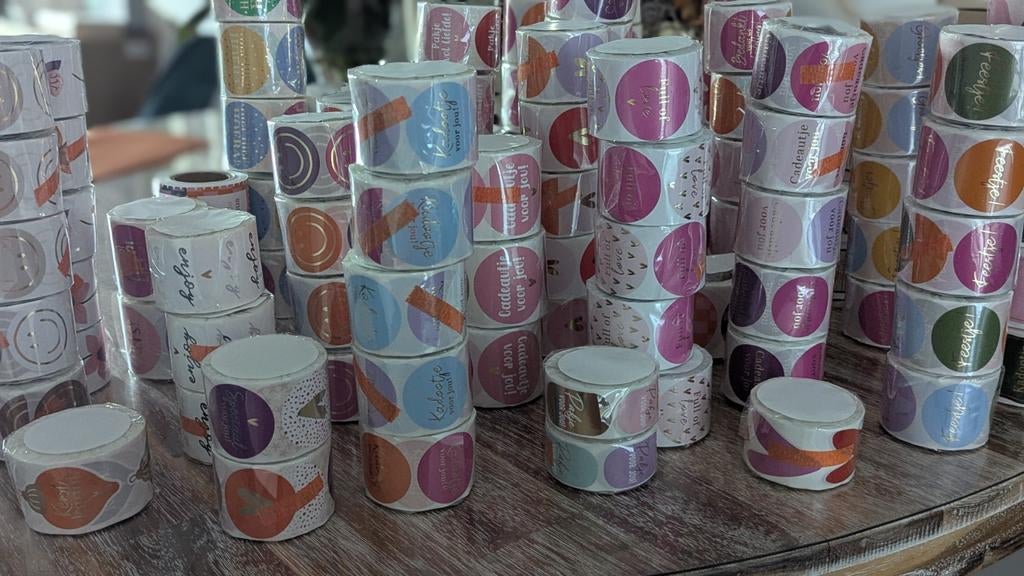 #13 Heel veel rollen stickers, Verzenden, Nieuw, Meerdere stickers