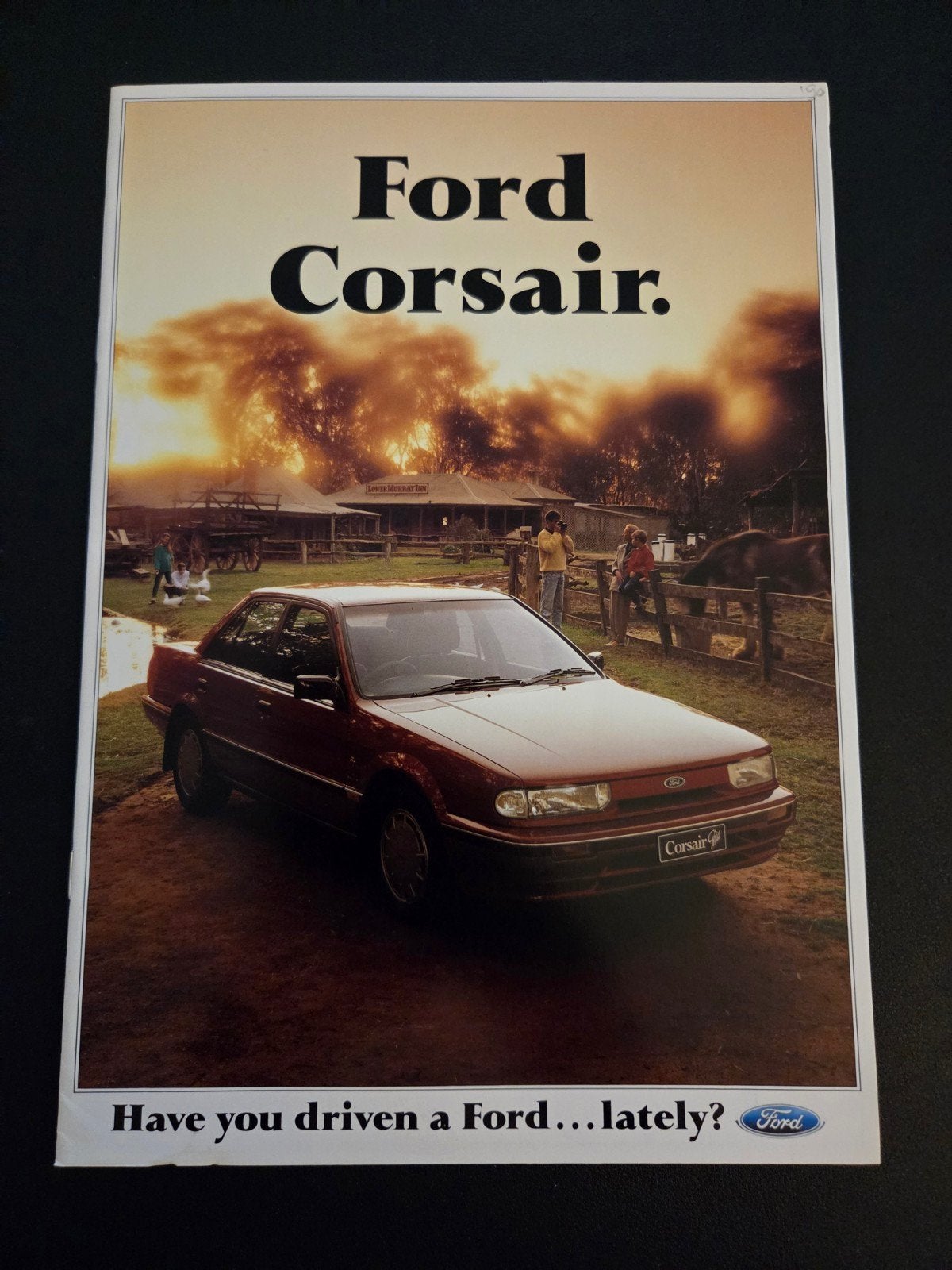 Brochure Ford Corsair 1989 Australië, Ophalen of Verzenden, Zo goed als nieuw, Ford