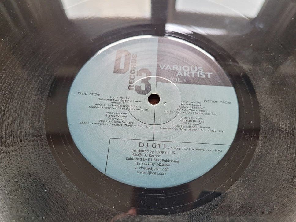 Various Artists – Vol. 1 (D3 013) D3 Records 2002 Techno, Ophalen of Verzenden, Zo goed als nieuw, 12 inch