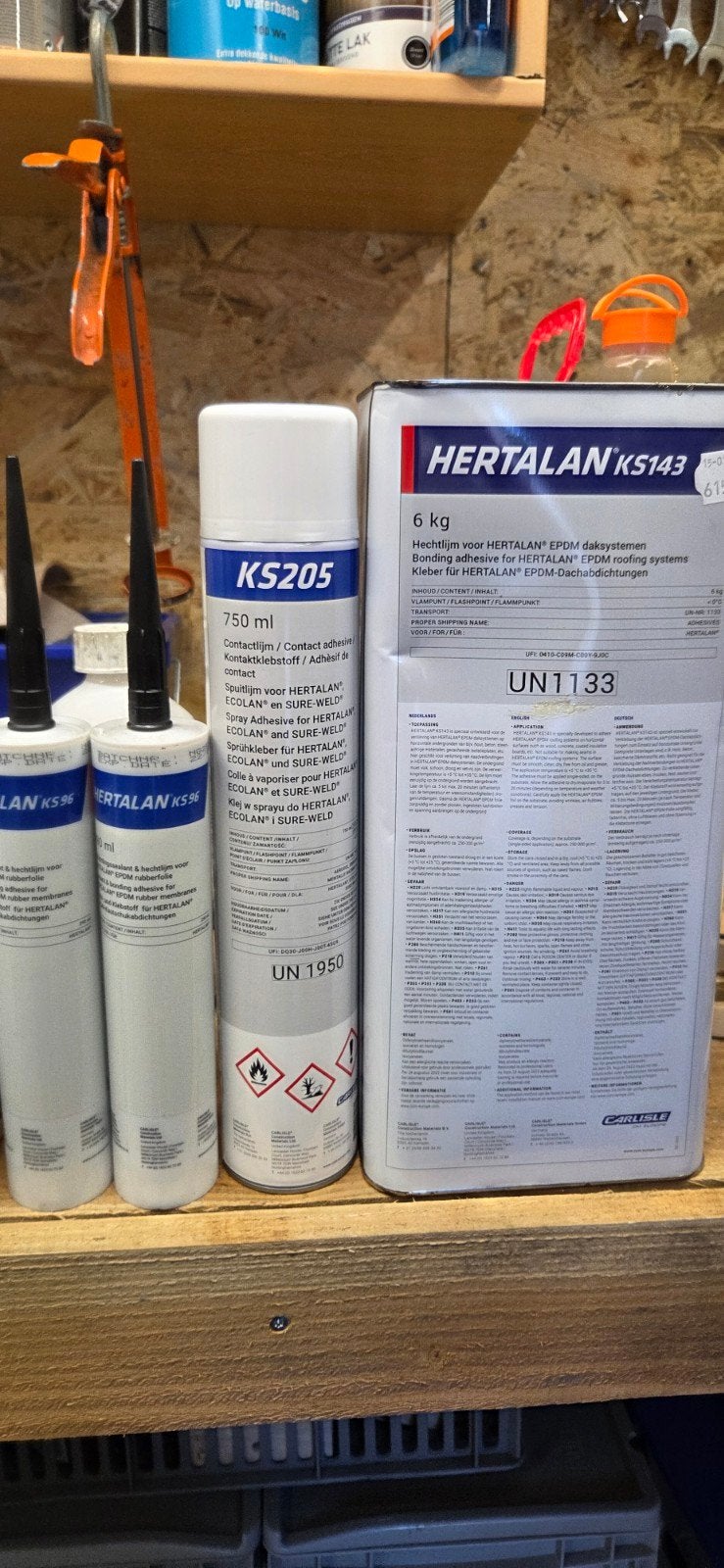 Hertalan KS143 EPDM lijm en kit, Ophalen of Verzenden, Nieuw, Overige typen