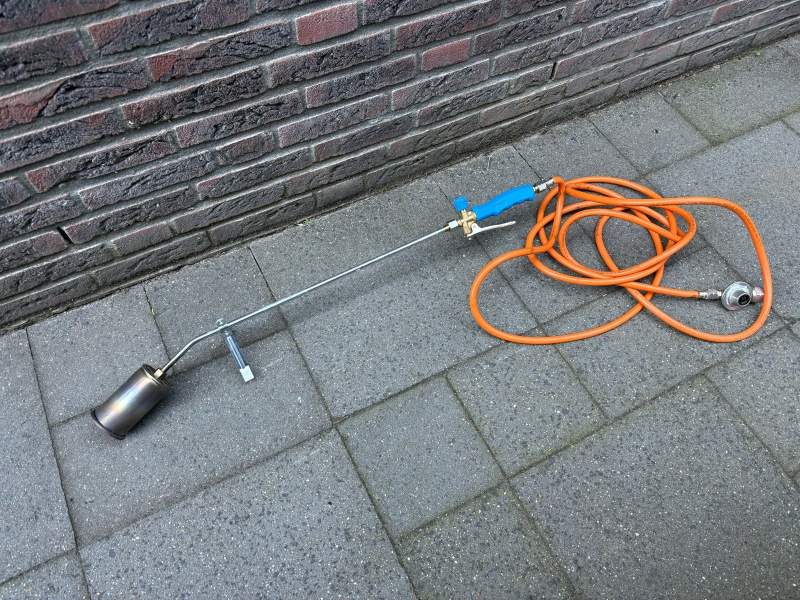 Onkruidbrander / dakbrander gas met gasslang, Tuin en Terras, Onkruidbranders, Ophalen, Gebruikt