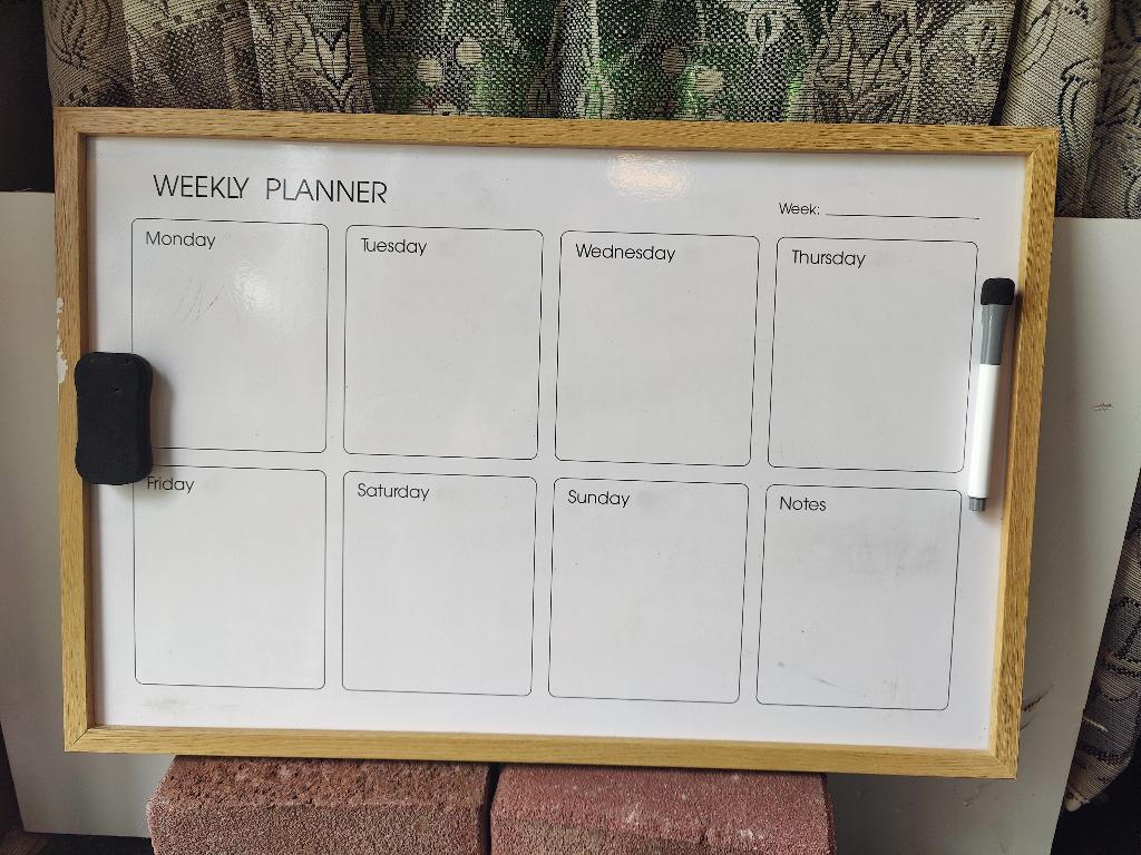 Weekplanner, Ophalen of Verzenden, Zo goed als nieuw, Magneetbord