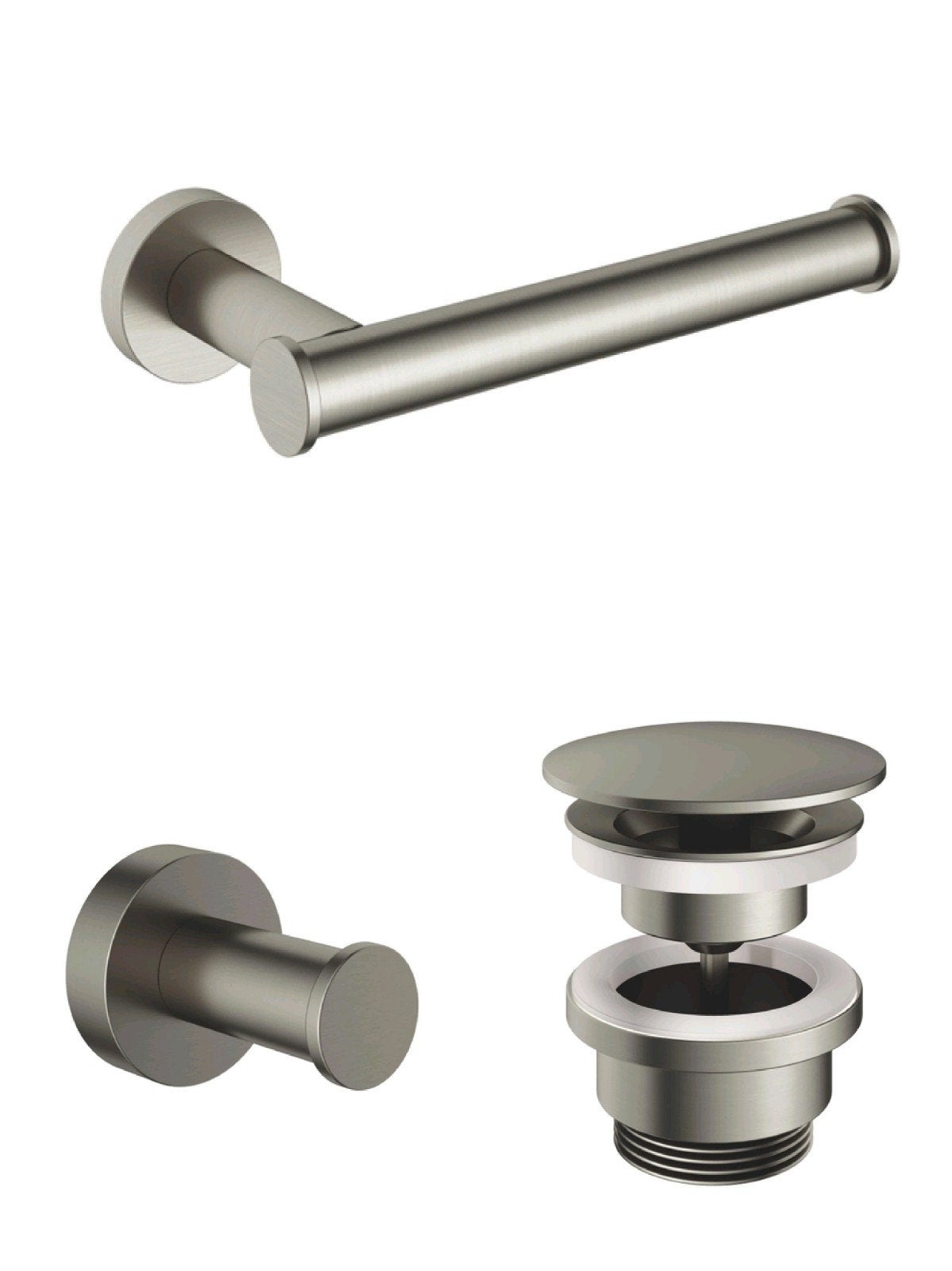Hotbath &MORE Toilet Accessoireset🤩Geborsteld Nikkel (RVS), Ophalen of Verzenden, Nieuw, Rvs
