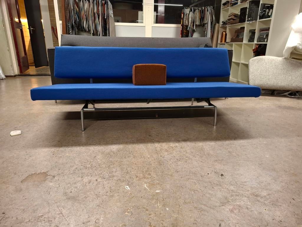 Martin Visser Spectrum BR02 Slaapbank - Blauw, Huis en Inrichting, Slaapkamer | Slaapbanken, 90 cm, Blauw, Tweepersoons, Zo goed als nieuw