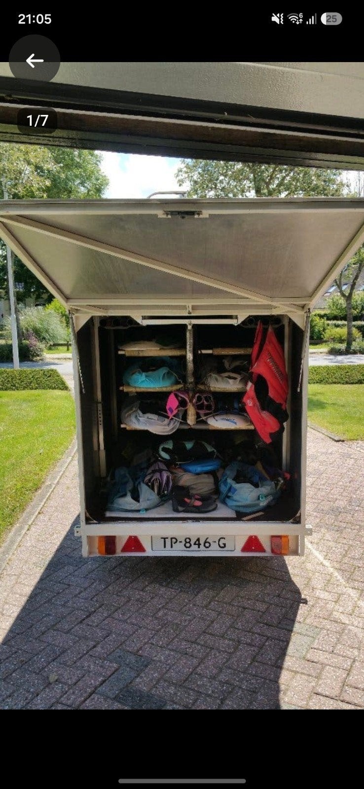 Complete surfset met trailer - Van den Berg Boards, Ophalen, Gebruikt, Complete set