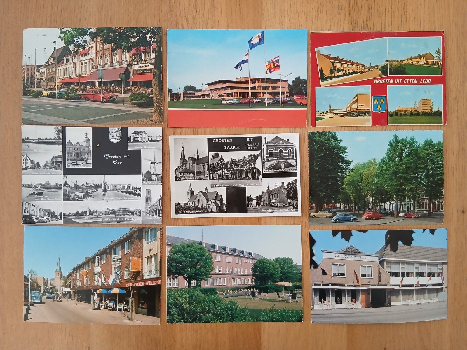 Noord Brabant: 9 ansichtkaarten verstuurd vanaf 1970, Ophalen of Verzenden, Gelopen, Noord-Brabant