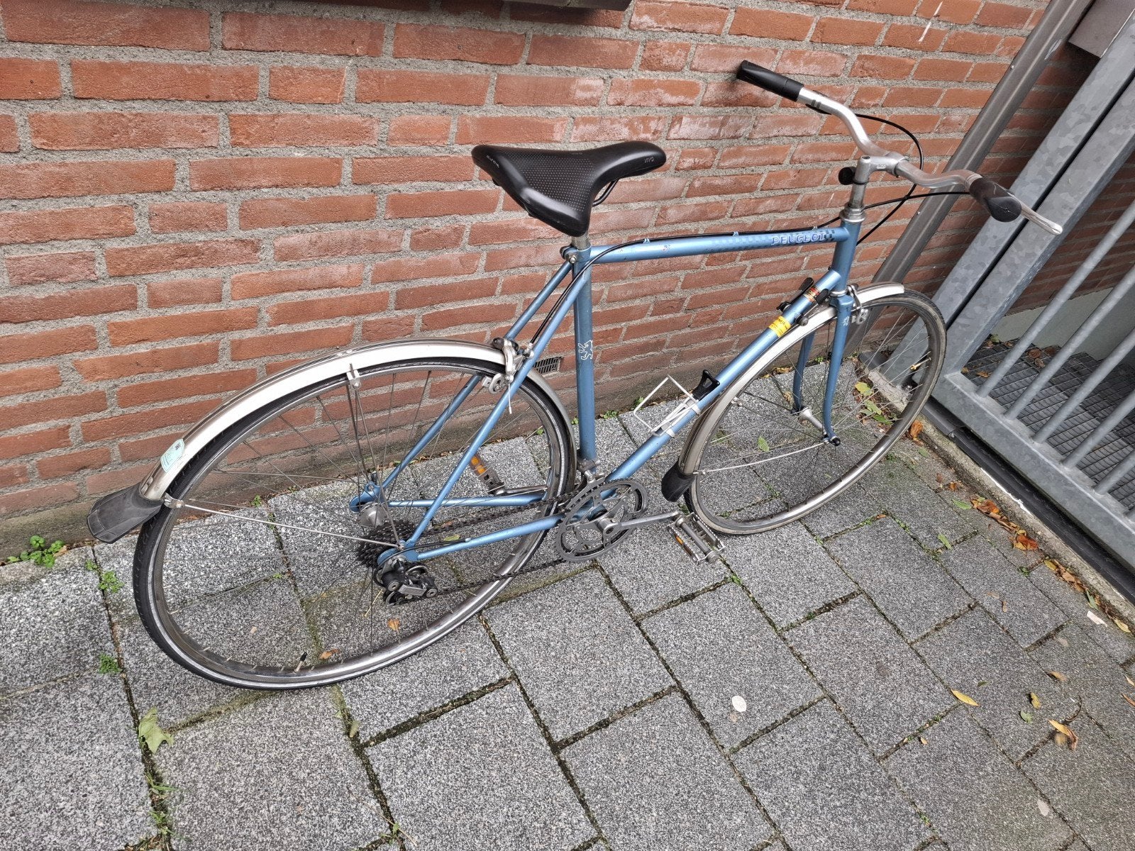 Peugeot racefiets - Vintage racefiets, Fietsen en Brommers, Gebruikt, Velgrem, Versnellingen, 53 tot 57 cm