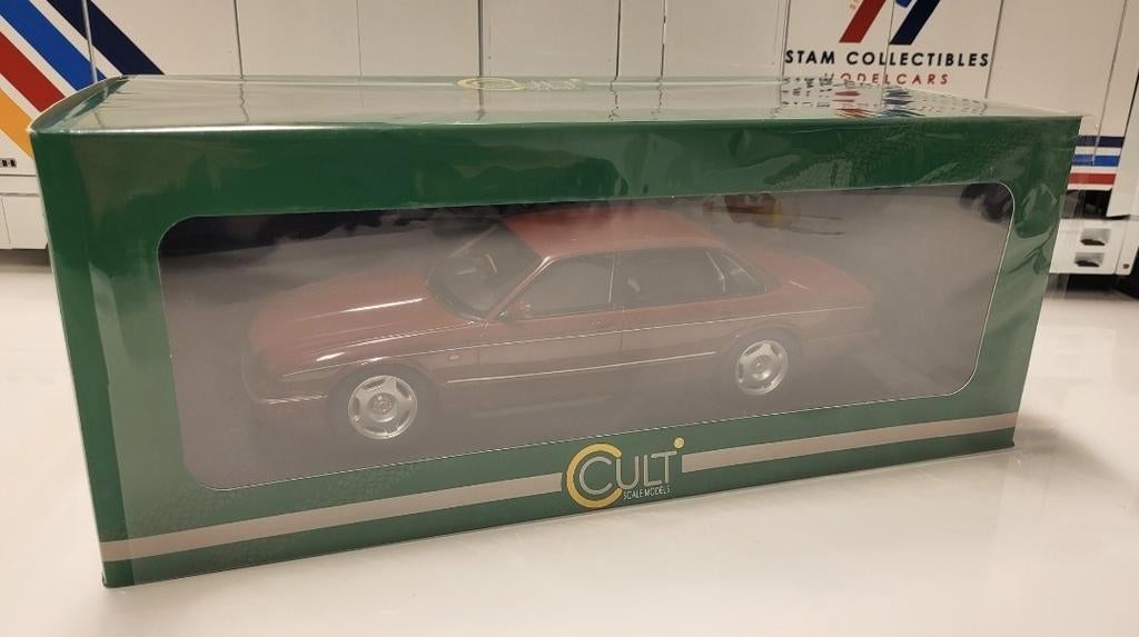 Cult Scale Models Jaguar XJR X300 Red Metallic - 1995, Overige merken, Auto, Ophalen of Verzenden, Zo goed als nieuw