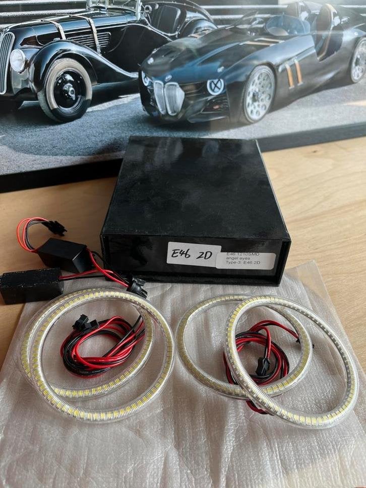 LED / SMD angeleyes ringen voor BMW E46 coupe / cabrio, Verzenden, BMW Groep Nederland, Info@bmw-groep.nl, Postbus 5808 2280 HV Rijswijk